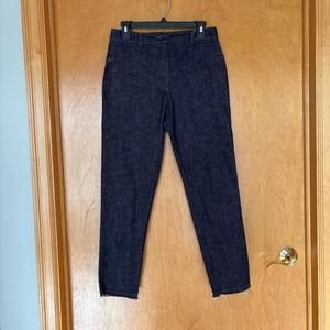 Hannoh Wessel Rough‎ Hem Straight Leg Italy Size 36 Dark Blue Wash